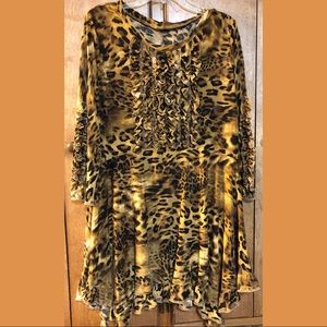 Animal print tunic